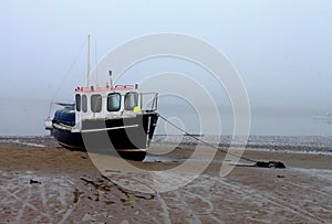 Misty morning, Alnmouth beach, Northumberland