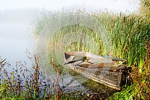 Misty Morning and A Boat