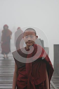 Misty morning bridge