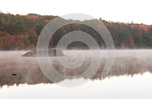 Misty Morning on Burr Pond photo