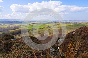 A misty morning over Northumberland