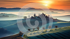 Misty Mornings In Tuscany: Reviving Historic Art Forms With Max Rive\'s Style
