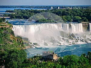 Misty niagra falls, ontario, Canada