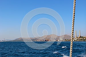 Misty Ocean Landscape horizon mountain view