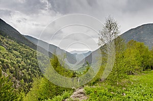 Pirineos ridge mountain in Spain. photo