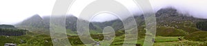 Misty Scottish Corrie Fee - Panoramic