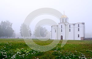 Misty September morning in Vitebsk