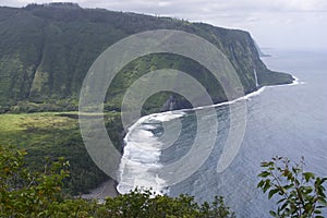 Misty shoreline of the Big Island of Hawaii