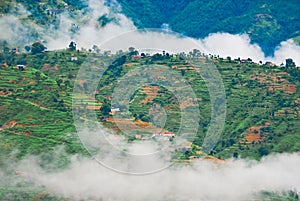 Misty Tibetan Landscape