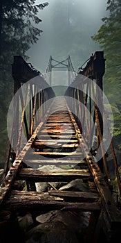 Misty Wilderness Bridge: A Captivating Adventure With Trapped Emotions