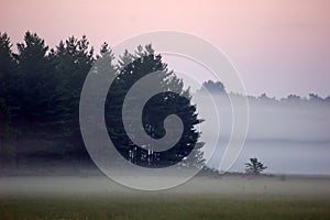 Misty Wisconsin morning