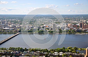 MIT campus on Charles River bank, Boston photo