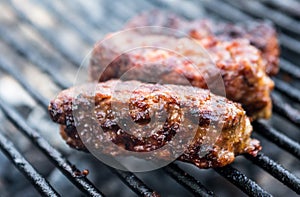 Mititei, romanian grilled meat rolls