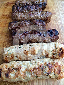 Mititei,romanian grilled minced meat rolls