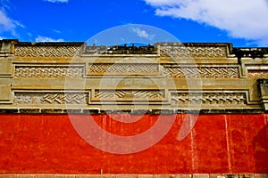 Mitla, Detail of the Colums Group (Grecos) photo