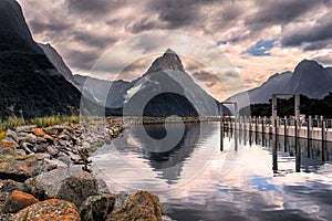 Mitre peak in Milford sound