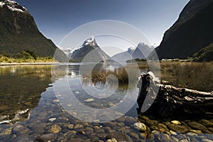 Mitre Peak, Milford Sound, Fiordland National Park, South Island, New Zealand photo