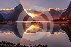 Mitre Peak, Milford Sound , New Zealand