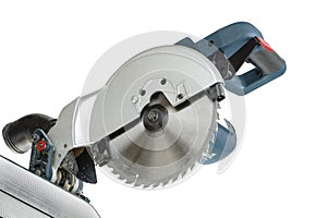 Mitre saw blade isolated
