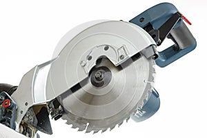 Mitre saw blade isolated