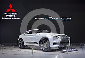 Mitsubishi e Evolution concept car in Motor show 2019