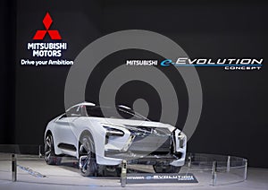 Mitsubishi e Evolution concept car in Motor show 2019