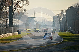 Mitsubishi Lancer Evo IX rally car at Monza