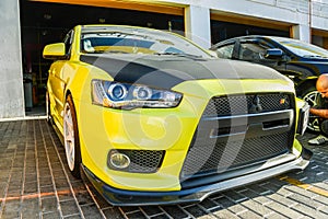 Mitsubishi lancer modified car in uae