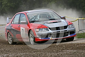 Mitsubishi rally car photo