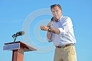 Mitt Romney campaigning