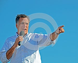 Mitt Romney campaigning