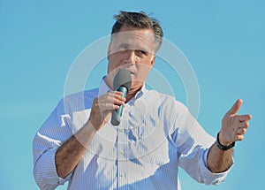 Mitt Romney campaigning
