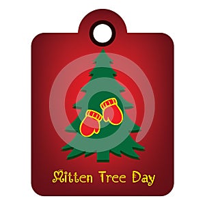Mitten Tree Day label