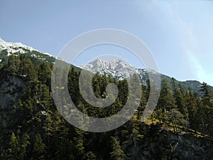 Mittenwald via ferrata in Bavarian Alps, Germany