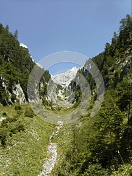 Mittenwald via ferrata in Bavarian Alps, Germany