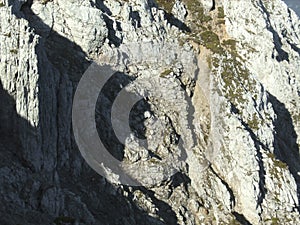 Mittenwald via ferrata in Bavarian Alps, Germany