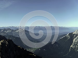 Mittenwald via ferrata in Bavarian Alps, Germany