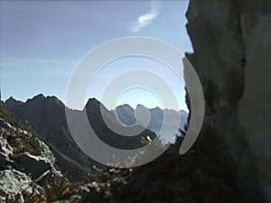 Mittenwald via ferrata in Bavarian Alps, Germany