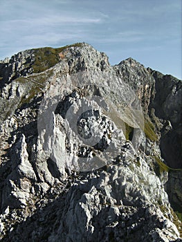 Mittenwald via ferrata in Bavarian Alps, Germany