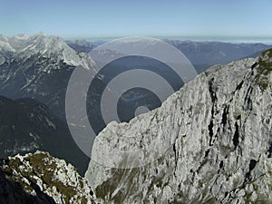 Mittenwald via ferrata in Bavarian Alps, Germany