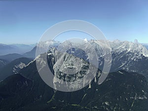 Mittenwald via ferrata in Bavarian Alps, Germany