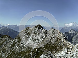 Mittenwald via ferrata in Bavarian Alps, Germany