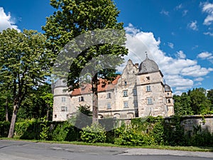 Mitwitz moated castle in Thuringia Germany