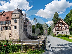 Mitwitz moated castle in Thuringia Germany