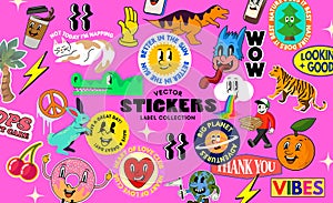 Mix of Assorted Modern Character Stickers And Labels