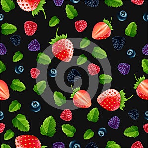 Mix berry, Strawberries, blueberries, blackberries, raspberries