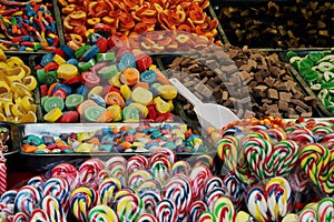 Mix candy and lollipops