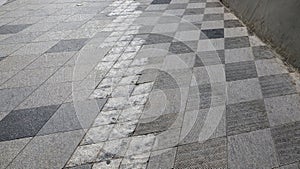 Mix concrete texture and pattern pavement