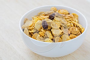 Mix corn flakes cereal snack menu