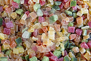 Mix of dried tropical fruit